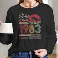 Born November 1983 Birthday Gift Made In 1983 38 Years Old Long Sleeve T-Shirt Gifts for Her