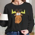 Bullwinkle The Moose Long Sleeve T-Shirt Gifts for Her