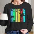 Cancun Retro Logo Long Sleeve T-Shirt Gifts for Her