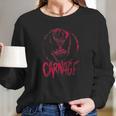 Carnage Single Coated Red Painted Face Logo Graphic Long Sleeve T-Shirt Gifts for Her