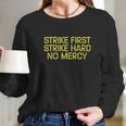 Cobra Kai Karate Kid Merchandise Retro No Mercy Graphic Tee Long Sleeve T-Shirt Gifts for Her