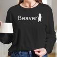 Cute Beaver Logo Long Sleeve T-Shirt Gifts for Her