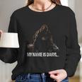 Cute Funny Bigfoot My Name Is Daryl Long Sleeve T-Shirt Gifts for Her