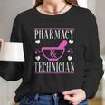 Cute Pharmacy Pharm Tech Technician Pill Mortar And Pestle Long Sleeve T-Shirt Gifts for Her