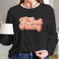 Cute Retro Vintage Just Peachy Long Sleeve T-Shirt Gifts for Her