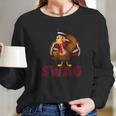 Cute Thanksgiving Turkey Swag Long Sleeve T-Shirt Gifts for Her