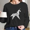 Design By Humans Origami Unicorn Graphic Long Sleeve T-Shirt Gifts for Her