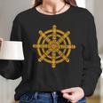 Dharma Wheel Dharmachakra Spirituality Buddhism Hoodie Long Sleeve T-Shirt Gifts for Her