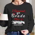 Dilostyle I Survived 5Th Grade Class Of 2020 Quarantined Shirt 98 Long Sleeve T-Shirt Gifts for Her