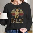 Dwight Schrute False Vintage Long Sleeve T-Shirt Gifts for Her