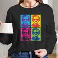 Edgar Allan Poe Gift Literary Gothic Pop Art Colors Long Sleeve T-Shirt Gifts for Her