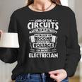 Electrician Sparky Electricity Lord Gift Present Long Sleeve T-Shirt Gifts for Her