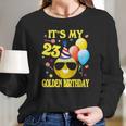 Emoji Its My Golden Birthday 23 Years Old 23Rd Long Sleeve T-Shirt Gifts for Her