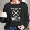 Extinction Rebellion In Green Rebel For Life Climate Change Long Sleeve T-Shirt Gifts for Her