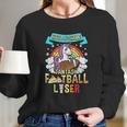 Fantasy Football Loser Last Place Funny Draft Party Unicorn Long Sleeve T-Shirt Gifts for Her