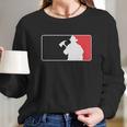 Firefighter Baseball Style Logo Long Sleeve T-Shirt Gifts for Her