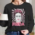 Frida Kahlo Portrait Graphic Long Sleeve T-Shirt Gifts for Her