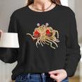 Fsm Flying Spaghetti Monster Funny Pastafarian Atheist Long Sleeve T-Shirt Gifts for Her