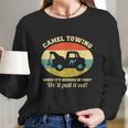 Funny Halloween Cute Halloween Camel Towing Retro Adult Humor Saying Gift Long Sleeve T-Shirt Gifts for Her