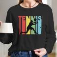 Funny Retro Tennis Logo Long Sleeve T-Shirt Gifts for Her