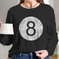 Funny Retro Vintage 8 Ball Logo Long Sleeve T-Shirt Gifts for Her