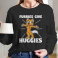 Furry Fandom Furries Give Hugs Long Sleeve T-Shirt Gifts for Her