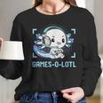 Gamesolotl Axolotl Video Gamer Kawaii Pastel Goth Anime Boys V5 Long Sleeve T-Shirt Gifts for Her