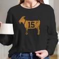 Goat 15 Vintage Mahomes Kansas Long Sleeve T-Shirt Gifts for Her