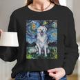 Great Pyrenees Full Version Starry Night Dog Art Long Sleeve T-Shirt Gifts for Her