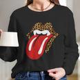 Halloween Leopard Panther Dracula Tongue Scary Long Sleeve T-Shirt Gifts for Her