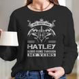 Hatley Last Name Surname Tshirt Long Sleeve T-Shirt Gifts for Her