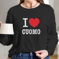 I Heart Cuomo Ladies Long Sleeve T-Shirt Gifts for Her