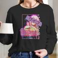 Hentai Vaporwave Concept Design Lewd Japanese Oppai Girl Long Sleeve T-Shirt Gifts for Her