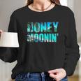 Honeymoonin Honeymoon Bride Groom Just Married Long Sleeve T-Shirt Gifts for Her