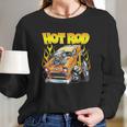 Hot Rod 55 Gasser Blown Jacked Up Flames Car Long Sleeve T-Shirt Gifts for Her