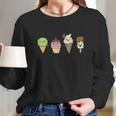 Ice Cream Cones Popsicle Frozen Food Long Sleeve T-Shirt Gifts for Her