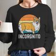 Incorgnito Welsh Corgi Sunset Retro Pet Dog Lover Owner Gift Long Sleeve T-Shirt Gifts for Her