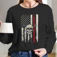 Ironworker Union Gift Design On Back Long Sleeve T-Shirt Gifts for Her