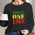 Jamaica One Love Unisex Great Gift Rasta Colors Reggae Long Sleeve T-Shirt Gifts for Her