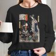 Japanese Art Ninja Saving The Maiden Samurai Long Sleeve T-Shirt Gifts for Her