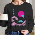 Japanese Dolphin Long Sleeve T-Shirt Gifts for Her