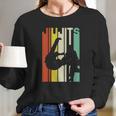 Jiu Jitsu Silhouette Bjj Brazilian Jiu Jitsu Retro Long Sleeve T-Shirt Gifts for Her