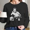 Johnny Cash Middle Finger Shirt Johnny Cash Middle Finger Poster Johnn T-Shirt Long Sleeve T-Shirt Gifts for Her