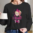 Jojo Siwa I Heart You Long Sleeve T-Shirt Gifts for Her