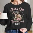 Just A Girl Who Loves Her Nigerian Dwarf GoatSh Long Sleeve T-Shirt Gifts for Her