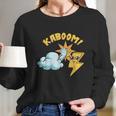 Kaboom Cloud Lightning Electrical Storm Thunder Bolt Humor Long Sleeve T-Shirt Gifts for Her