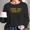 The Karate Kid Cobra Kai Slogan Stencil Long Sleeve T-Shirt Gifts for Her