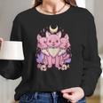 Kawaii Pastel Goth Cute Creepy 3 Headed Dog Long Sleeve T-Shirt Gifts for Her