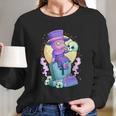 Kawaii Pastel Goth Cute Creepy Plague Doctor Skull Long Sleeve T-Shirt Gifts for Her