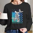 Kingdom Hearts Sora Donald Goofy Kanji Checkerboard Long Sleeve T-Shirt Gifts for Her